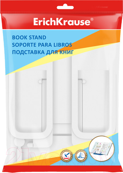 Изображение товара Подставка для книг Erich Krause Base. Classic / 58028 (белый)