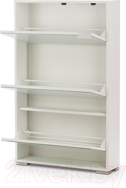 Изображение товара Тумба для обуви Vental Viva-3S (белый/зеркало)