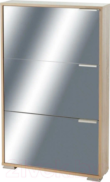 Изображение товара Тумба для обуви Vental Viva-3S (дуб сонома/зеркало)