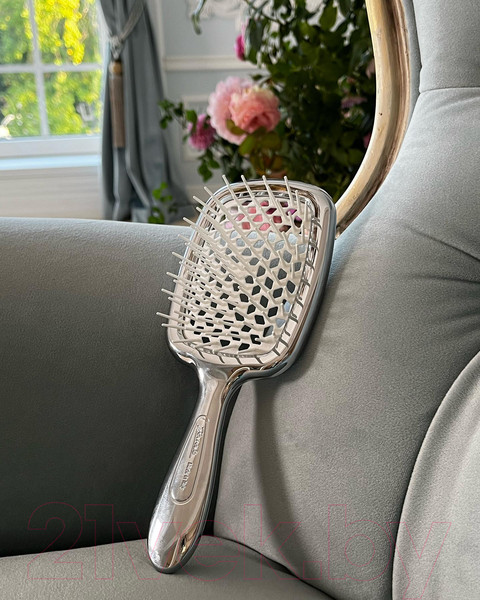 Изображение товара Расческа-массажер Janeke Superbrush Limited Edition CRSP230 BIA (серебристый/белый)