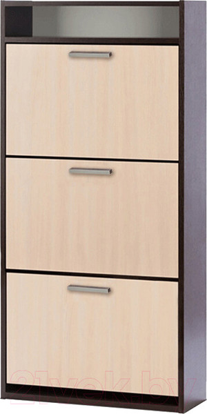 Изображение товара Тумба для обуви Vental Комфорт К-3 (венге/беленый дуб)