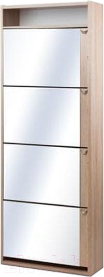 Изображение товара Тумба для обуви Vental Комфорт К-4S (зеркало/дуб сонома)