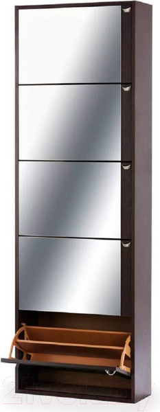 Изображение товара Тумба для обуви Vental Комфорт К-5S (зеркало/венге)