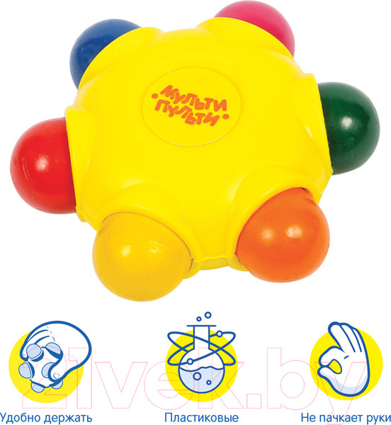 Изображение товара Пластиковые мелки Мульти-пульти Звездочка / PC_15896 (6цв)