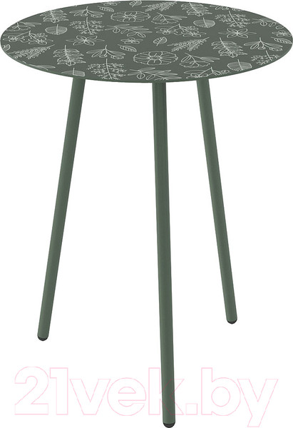Изображение товара Журнальный столик Калифорния мебель Калифорния Стрэнд (зеленый/белые цветы)