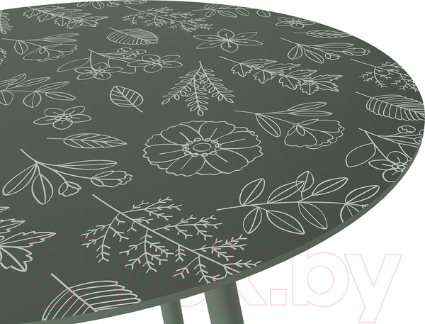 Изображение товара Журнальный столик Калифорния мебель Калифорния Стрэнд (зеленый/белые цветы)