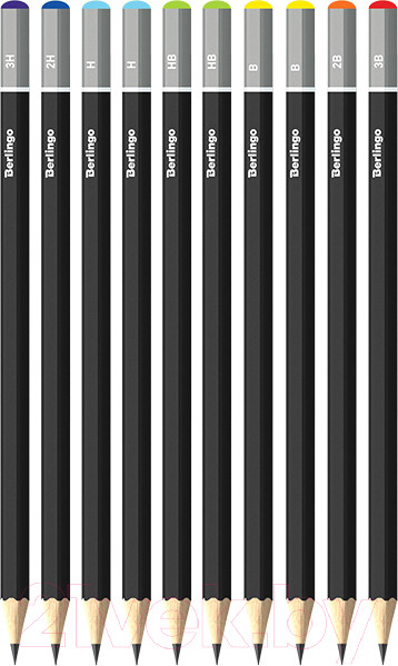 Изображение товара Набор простых карандашей Berlingo BS01210 (10шт)