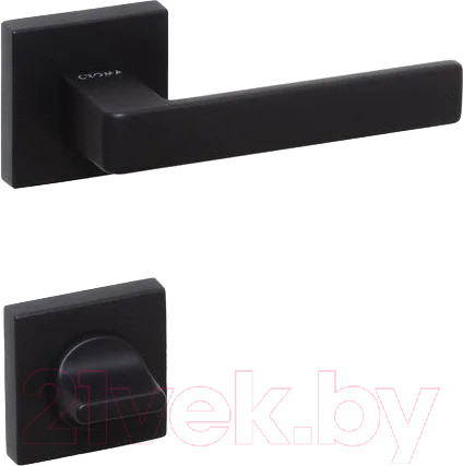 Изображение товара Ручка дверная Croma Eta-S МР24 (AL6 черный, комплект WC)