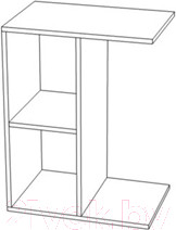 Изображение товара Приставной столик Артём-Мебель СН 123.03 (винтерберг)