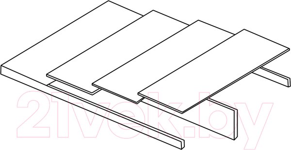 Изображение товара Основание под матрас Тэкс 2с ДСП 160x200
