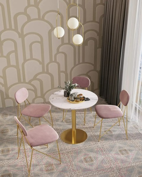 Изображение товара Обеденный стол Stool Group Толедо D80 / YMDT-2101 Marble (мрамор)
