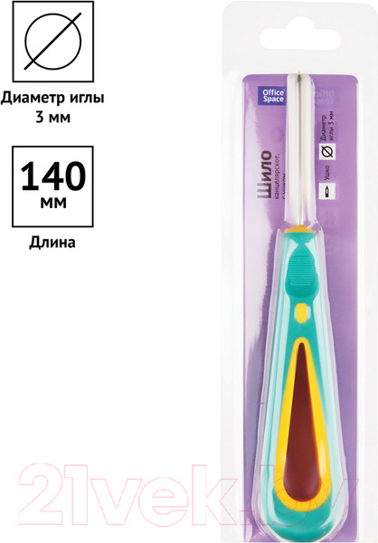 Изображение товара Шило канцелярское OfficeSpace AWL-4545