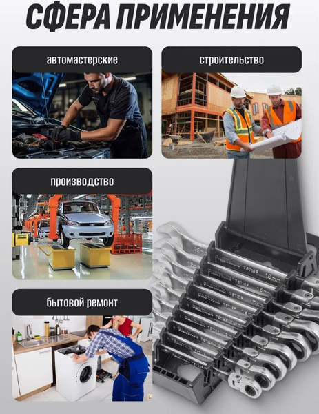 Изображение товара Набор ключей Partner PA-51092F (52455)