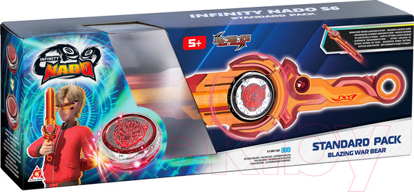 Изображение товара Игрушка детская Infinity Nado Волчок Эпик Лончер Стандарт Blaz Bear / 40598