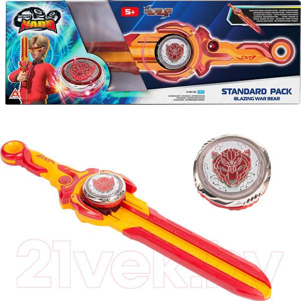 Изображение товара Игрушка детская Infinity Nado Волчок Эпик Лончер Стандарт Blaz Bear / 40598