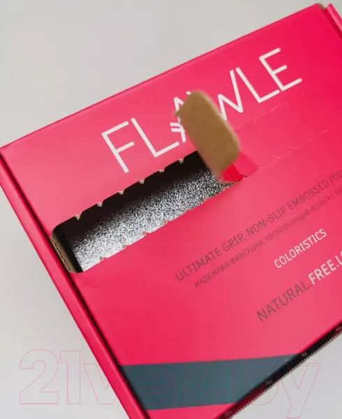 Изображение товара Фольга для окрашивания волос Flawle Рельефная 1.203.02 (100м)