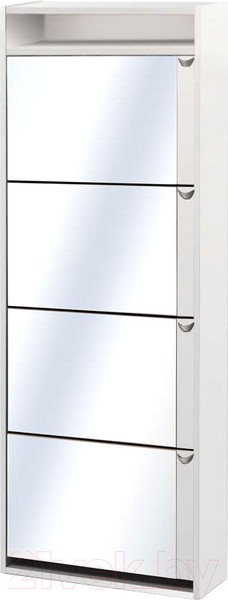 Изображение товара Тумба для обуви Vental Комфорт К-4S (зеркало/белый)