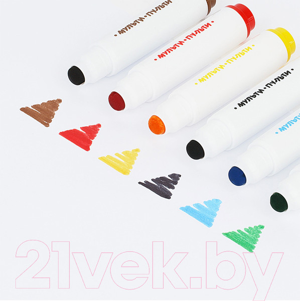 Изображение товара Фломастеры Мульти-пульти Приключения Енота / WP_19279 (6цв)