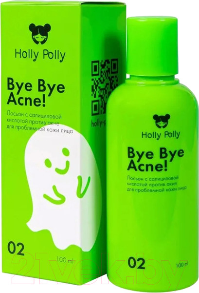 Изображение товара Лосьон для лица Holly Polly Bye Bye Acne Против акне для проблемной кожи лица (100мл)