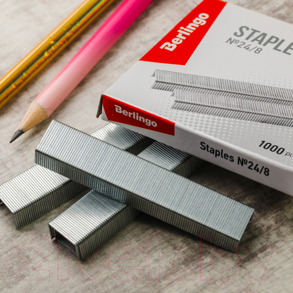 Изображение товара Скобы канцелярские Berlingo №24/8 / DSk_24800 (1000шт)