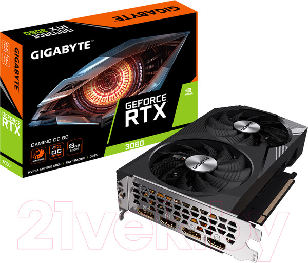 Изображение товара Видеокарта Gigabyte RTX 3060 Gaming OC 8G (GV-N3060GAMING OC-8GD)