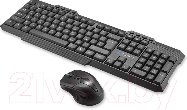 Изображение товара Комплект клавиатура и мышь Оклик 205MK (черный)