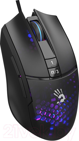 Изображение товара Мышь A4Tech Bloody L65 Max Honeycomb (фиолетовый/черный)