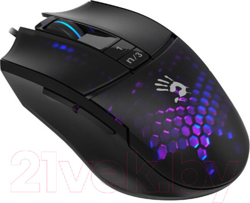 Изображение товара Мышь A4Tech Bloody L65 Max Honeycomb (фиолетовый/черный)