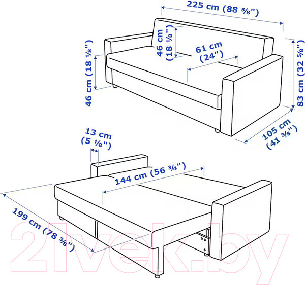 Изображение товара Диван Mio Tesoro Тойво (коричневый)