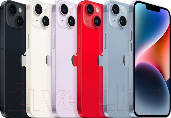 Изображение товара Смартфон восстановленный Apple iPhone 14 256GB Flip Грейд B (звездный)