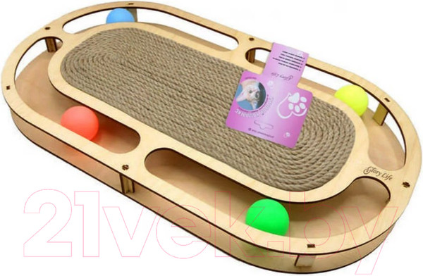 Изображение товара Игрушка-когтеточка Glory Life Стадион с шариками c когтеточкой / 147280