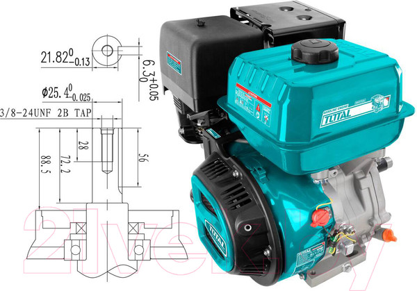 Изображение товара Двигатель бензиновый TOTAL TGEN1881