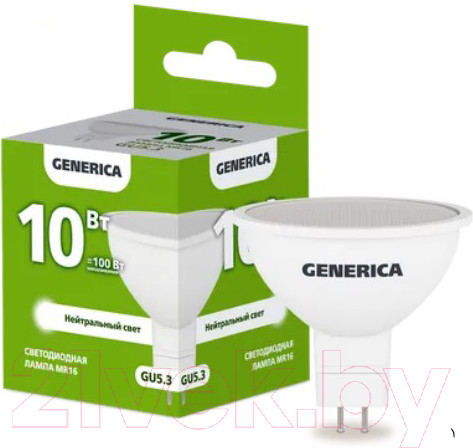 Изображение товара Лампа Generica MR16 10Вт Софит 4000К GU5.3 230В / LL-MR16-10-230-40-GU5-G