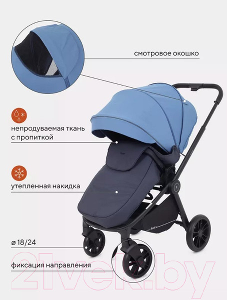 Изображение товара Детская прогулочная коляска Rant Energy Basic / RA096 (голубой)