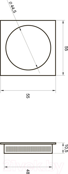 Изображение товара Ручка дверная Ренц INSDH 604 W (белый)
