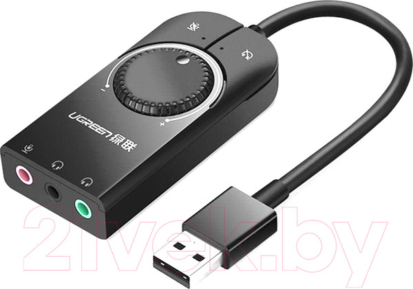 Изображение товара Звуковая карта Ugreen CM129 / 40964  (черный)