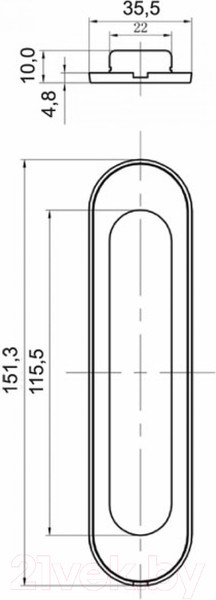 Изображение товара Ручка дверная Tixx INSDH 501 B (черный)