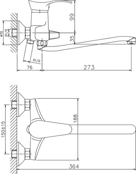 Изображение товара Смеситель Haiba HB2201