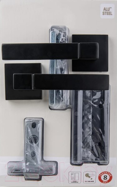 Изображение товара Комплект дверной фурнитуры Puerto Set 521-03 5-45PL 2S Black (черный)
