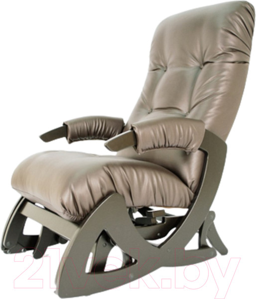 Изображение товара Кресло-маятник Glider Балтик со стопором 600x1093x955 (коричневый/венге)