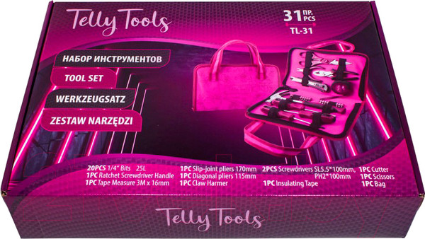 Изображение товара Универсальный набор инструментов Telly Tools TL-31(51244)