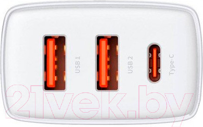 Изображение товара Адаптер питания сетевой Baseus Compact Quick Charger / CCXJ-E02 (белый)