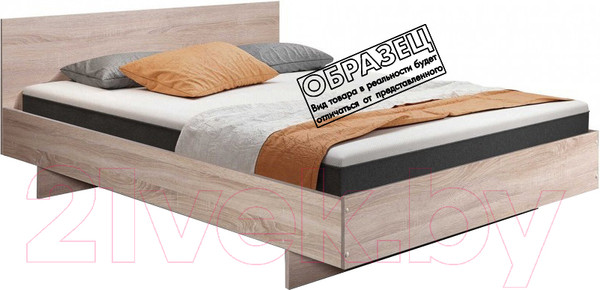 Изображение товара Односпальная кровать Барро КР-017.11.02-06 90x190 (дуб сонома)