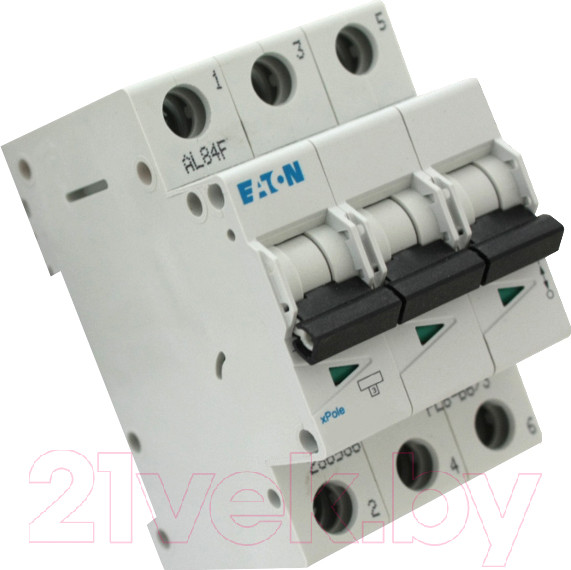 Изображение товара Выключатель автоматический Eaton PL6 3P 2А C 6кА 3M / 286596