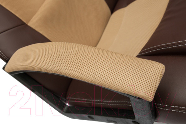 Изображение товара Кресло геймерское Tetchair Driver экокожа/ткань (коричневый/бронзовый)