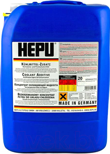 Изображение товара Антифриз Hepu Концентрат P999-GRN-020  (20л, зеленый)