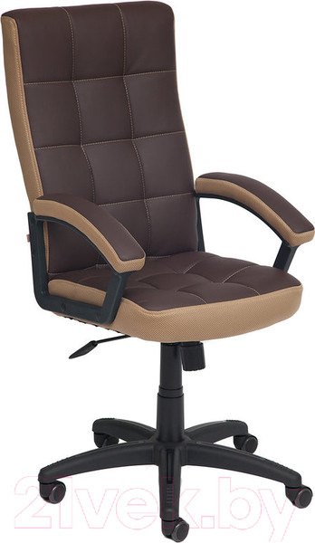 Изображение товара Кресло офисное Tetchair Trendy экокожа/ткань (коричневый/бронзовый)