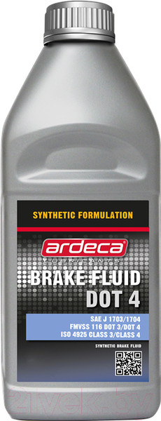 Изображение товара Тормозная жидкость Ardeca Brake Fluid DOT 4 (0.5л)