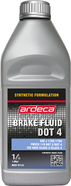 Изображение товара Тормозная жидкость Ardeca Brake Fluid DOT 4 (1л)