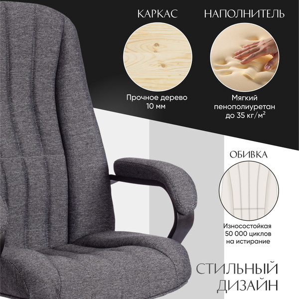 Изображение товара Кресло офисное Tetchair CH-888 ткань (серый)